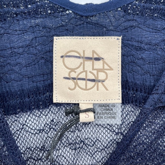 Chaser Double V Peplum Lace Top Blouse​ - Picture 4 of 7